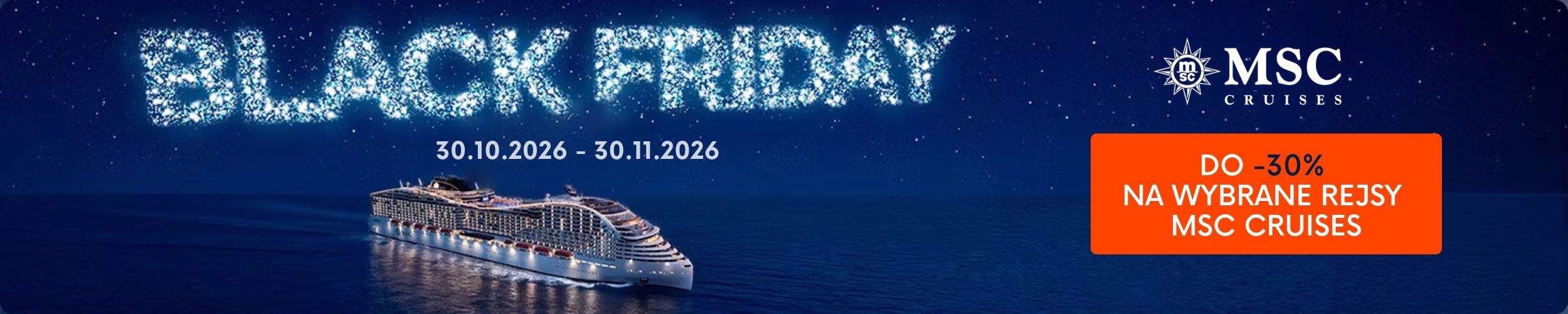 Black Friday z MSC Cruises